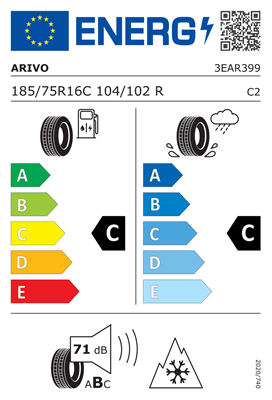 185/75R16 104/102R Arivo VANDERFUL A/S